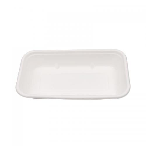Compostable 750ml 1000ml Sugarcane Bagasse Lunch Tray